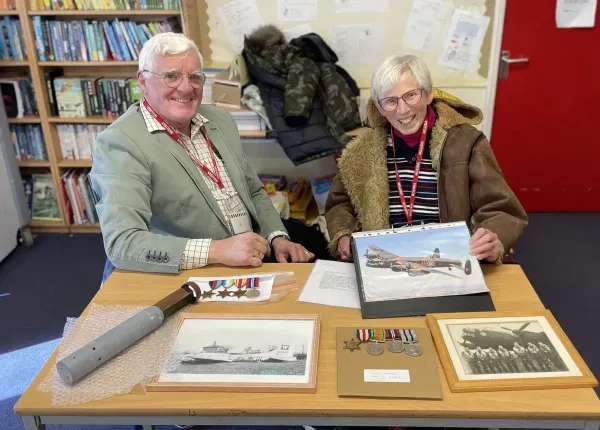 Little Cornard residents being interviewed